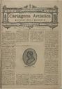 [Ejemplar] Cartagena Artística (Cartagena). 1/3/1892.