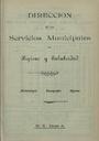 [Issue] Dirección de los Servicios Municipales de Higiene y Salubridad (Cartagena). 8/1905.