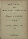 [Ejemplar] Dirección de los Servicios Municipales de Higiene y Salubridad (Cartagena). 5/1906.