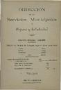 [Ejemplar] Dirección de los Servicios Municipales de Higiene y Salubridad (Cartagena). 10/1908.