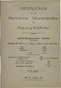 [Issue] Dirección de los Servicios Municipales de Higiene y Salubridad (Cartagena). 11/1908.