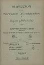 [Issue] Dirección de los Servicios Municipales de Higiene y Salubridad (Cartagena). 9/1909.