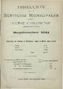 [Issue] Dirección de los Servicios Municipales de Higiene y Salubridad (Cartagena). 9/1911.