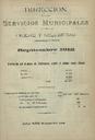 [Issue] Dirección de los Servicios Municipales de Higiene y Salubridad (Cartagena). 9/1912.