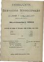 [Issue] Dirección de los Servicios Municipales de Higiene y Salubridad (Cartagena). 11/1912.