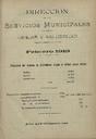 [Issue] Dirección de los Servicios Municipales de Higiene y Salubridad (Cartagena). 2/1913.