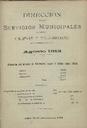 [Ejemplar] Dirección de los Servicios Municipales de Higiene y Salubridad (Cartagena). 8/1913.
