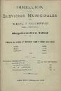[Ejemplar] Dirección de los Servicios Municipales de Higiene y Salubridad (Cartagena). 9/1913.