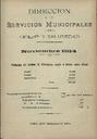 [Issue] Dirección de los Servicios Municipales de Higiene y Salubridad (Cartagena). 11/1914.