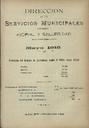 [Ejemplar] Dirección de los Servicios Municipales de Higiene y Salubridad (Cartagena). 5/1915.
