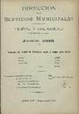 [Issue] Dirección de los Servicios Municipales de Higiene y Salubridad (Cartagena). 6/1915.