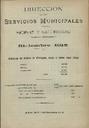 [Ejemplar] Dirección de los Servicios Municipales de Higiene y Salubridad (Cartagena). 12/1915.