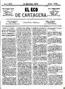 [Ejemplar] Eco de Cartagena, El (Cartagena). 14/2/1874.