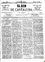[Issue] Eco de Cartagena, El (Cartagena). 19/3/1874.