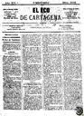 [Ejemplar] Eco de Cartagena, El (Cartagena). 1/4/1874.