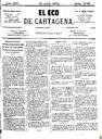 [Ejemplar] Eco de Cartagena, El (Cartagena). 10/4/1874.