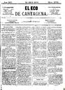 [Ejemplar] Eco de Cartagena, El (Cartagena). 24/4/1874.