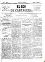 [Ejemplar] Eco de Cartagena, El (Cartagena). 2/6/1874.