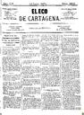 [Ejemplar] Eco de Cartagena, El (Cartagena). 13/6/1874.