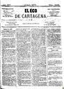 [Issue] Eco de Cartagena, El (Cartagena). 3/7/1874.
