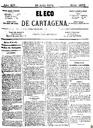 [Issue] Eco de Cartagena, El (Cartagena). 28/7/1874.