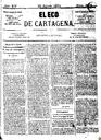 [Ejemplar] Eco de Cartagena, El (Cartagena). 22/8/1874.