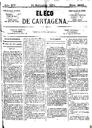 [Ejemplar] Eco de Cartagena, El (Cartagena). 14/9/1874.