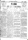 [Issue] Eco de Cartagena, El (Cartagena). 16/9/1874.