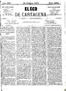 [Ejemplar] Eco de Cartagena, El (Cartagena). 30/10/1874.