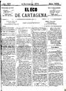 [Ejemplar] Eco de Cartagena, El (Cartagena). 4/11/1874.