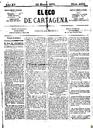 [Ejemplar] Eco de Cartagena, El (Cartagena). 22/1/1875.