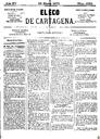 [Ejemplar] Eco de Cartagena, El (Cartagena). 23/1/1875.