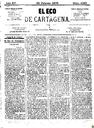 [Ejemplar] Eco de Cartagena, El (Cartagena). 22/2/1875.