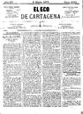 [Ejemplar] Eco de Cartagena, El (Cartagena). 9/3/1875.