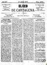 [Ejemplar] Eco de Cartagena, El (Cartagena). 17/4/1875.