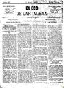 [Ejemplar] Eco de Cartagena, El (Cartagena). 1/6/1875.