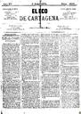 [Ejemplar] Eco de Cartagena, El (Cartagena). 9/7/1875.