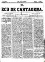 [Ejemplar] Eco de Cartagena, El (Cartagena). 27/7/1875.