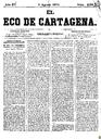 [Ejemplar] Eco de Cartagena, El (Cartagena). 5/8/1875.