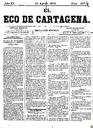 [Issue] Eco de Cartagena, El (Cartagena). 19/8/1875.