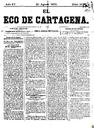 [Ejemplar] Eco de Cartagena, El (Cartagena). 20/8/1875.