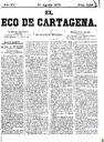 [Ejemplar] Eco de Cartagena, El (Cartagena). 31/8/1875.