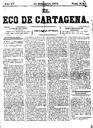 [Issue] Eco de Cartagena, El (Cartagena). 13/9/1875.