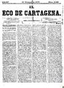 [Ejemplar] Eco de Cartagena, El (Cartagena). 10/11/1875.