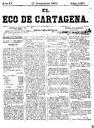 [Issue] Eco de Cartagena, El (Cartagena). 17/11/1875.