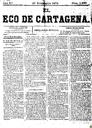 [Issue] Eco de Cartagena, El (Cartagena). 27/11/1875.