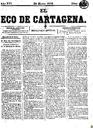[Issue] Eco de Cartagena, El (Cartagena). 29/3/1876.