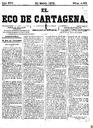 [Ejemplar] Eco de Cartagena, El (Cartagena). 30/3/1876.