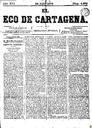 [Issue] Eco de Cartagena, El (Cartagena). 28/7/1876.