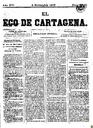 [Issue] Eco de Cartagena, El (Cartagena). 9/11/1876.
